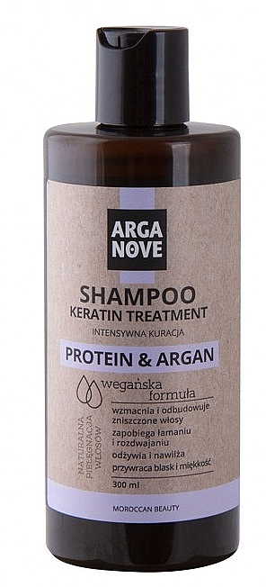 Regenerierendes Haarshampoo mit Proteinen und Argan - Arganove Protein & Argan Keratin Treatment Shampoo — Bild N1