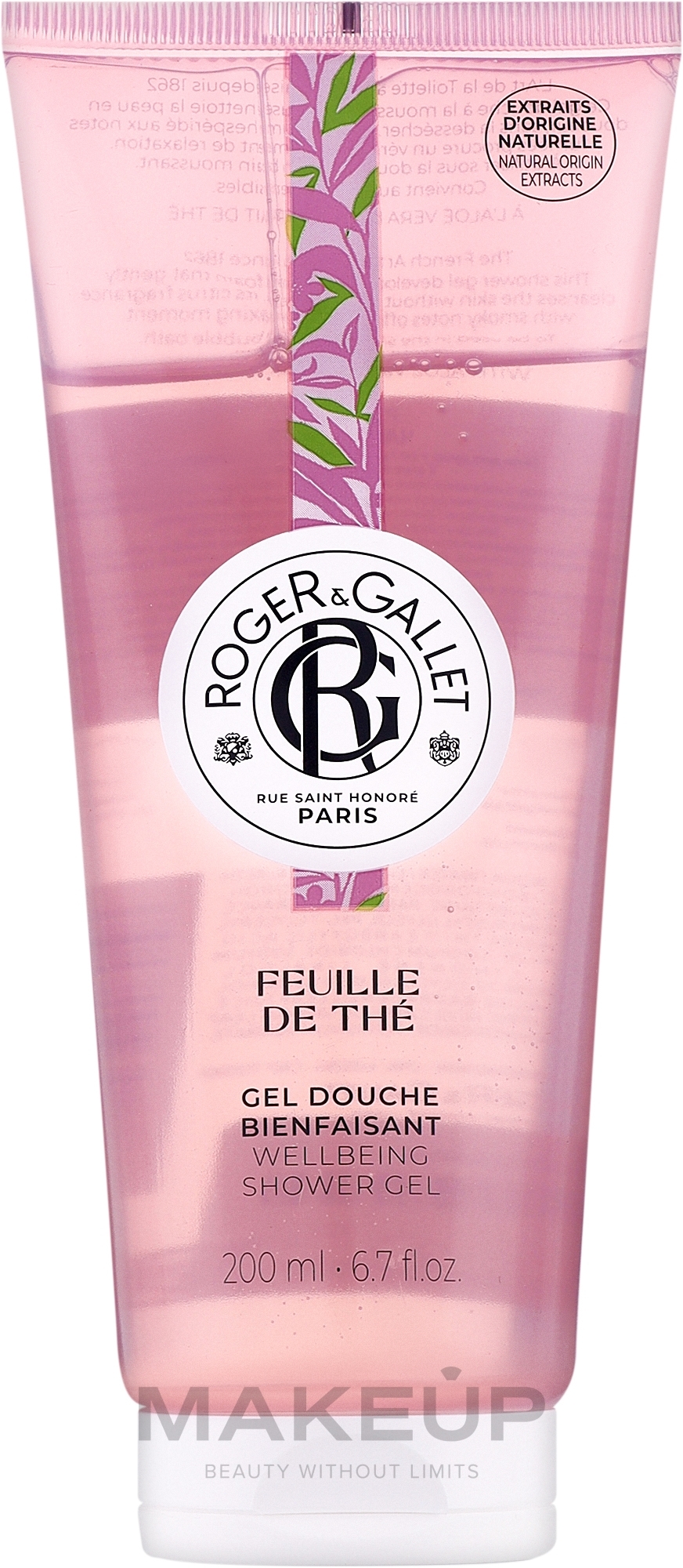 Roger&Gallet Feuille de The Wellbeing Shower Gel - Duschgel — Bild 200 ml