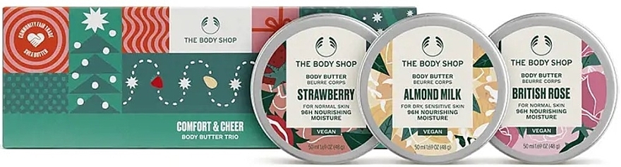 Set - The Body Shop Comfort & Cheer Body Butter Trio (b/butter/3x50ml) — Bild N1