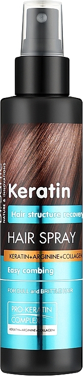 Regenerierender Spray für stumpfes und brüchiges Haar - Dr. Sante Keratin Spray