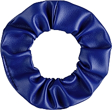 Haargummi aus Öko-Leder blau-elektrisch Faux Leather Classic - MAKEUP Hair Accessories — Bild N2