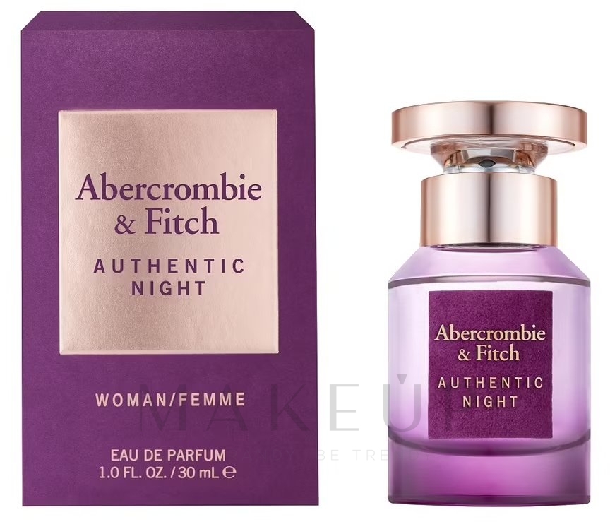 Abercrombie & Fitch Authentic Night - Eau de Parfum  — Bild 30 ml