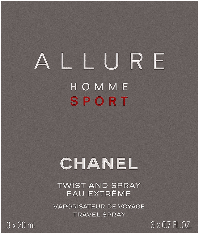 Chanel Allure Homme Sport Eau Extreme - Duftset (Eau de Toilette 20ml + Refills 2x20ml)