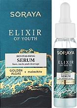 Revitalisierendes Serum für Gesicht, Hals und Dekolleté mit Goldalgen und Malachit - Soraya Youth Elixir — Bild N2