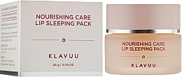 Düfte, Parfümerie und Kosmetik Lippenmaske für die Nacht - Klavuu Nourishing Care Lip Sleeping Pack