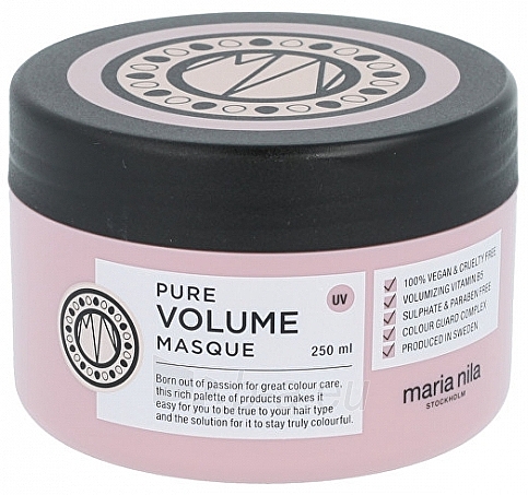 Intensiv pflegende Haarmaske mit Vitamin B5 für mehr Volumen - Maria Nila Pure Volume Masque — Bild N1