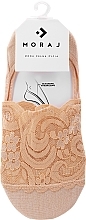 Ballerina-Füßlinge mit Spitze CDB300-009 beige - Moraj — Bild N1