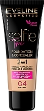Düfte, Parfümerie und Kosmetik 2in1 Foundation und Concealer - Eveline Selfie Time Foundation & Concealer