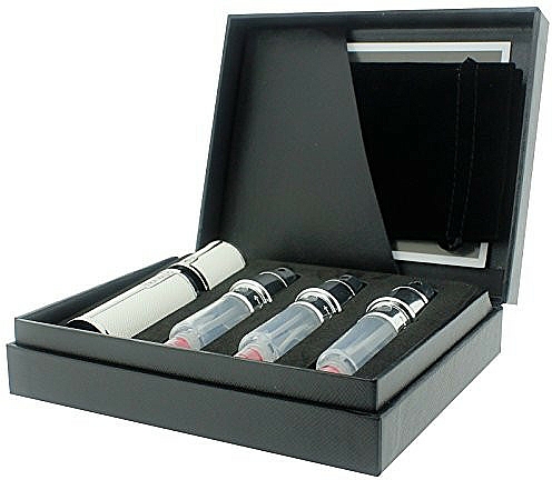 Nachfüllbare Parfümzerstäuber weiß - Travalo Milano White Set (Parfümzerstäuber 3x5ml + Etui) — Bild N2