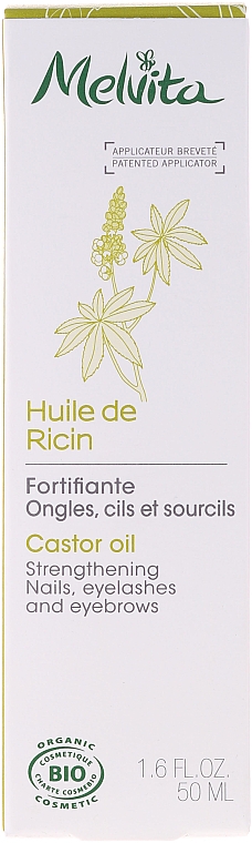 Melvita Huiles De Beaute Castor Oil - Bio Rizinusöl für Wimpern, Augenbrauen und Nägel — Bild N1
