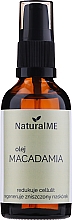 Düfte, Parfümerie und Kosmetik Natürliches raffiniertes Macadamiaöl gegen Cellulite und Dehnungsstreifen - NaturalME (mit Pumpenspender)