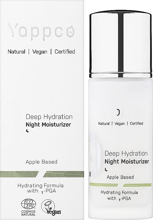 Feuchtigkeitsspendende Nachtcreme für das Gesicht - Yappco Deep Hydration Moisturizer Night Cream — Bild N2