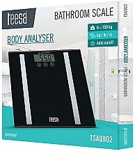 Elektronische Personenwaage schwarz - Teesa Bathroom Scale Body Analyser TSA0802 — Bild N2