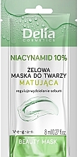 Mattierende Gel-Gesichtsmaske mit Niacinamid 10 %  - Delia Beauty Mask  — Bild N1