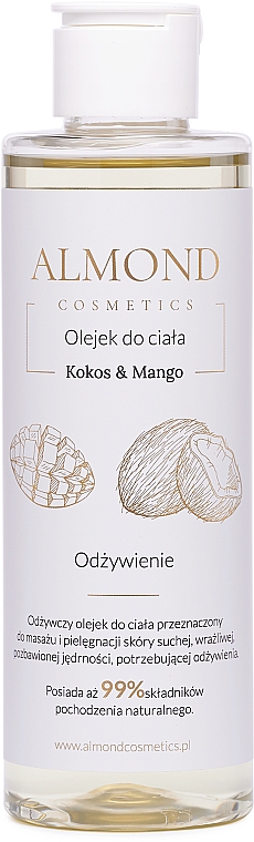 Körper- und Massageöl mit Kokos und Mango - Almond Cosmetics — Bild N1