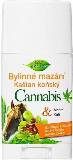 Cremestick mit Cannabisextrakt und Rosskastanie - Bione Cosmetics Cannabis + Horse Chestnut — Bild N1
