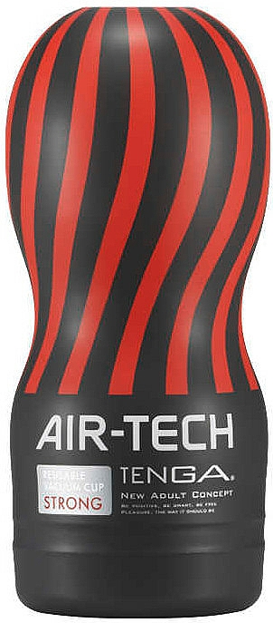 Strong Cup Masturbator mit Vakuum schwarz-rot - Tenga Air-Tech Vacuum Cup Strong — Bild N1