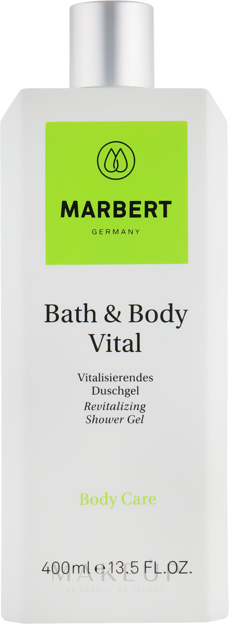 Pflegendes und vitalisierendes Duschgel mit Koffein und Allantoin - Marbert Bath & Body Vital Shower Gel — Bild 400 ml