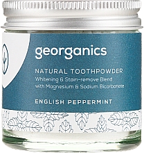 Aufhellendes natürliches Zahnpulver mit englischem Pfefferminzgeschmack - Georganics English Peppermint Natural Toothpowder — Bild N2