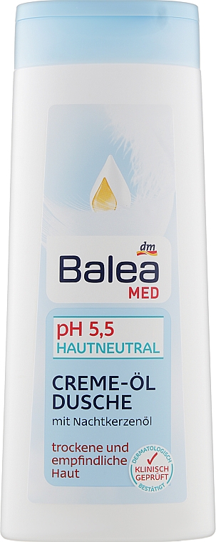 Duschcreme-Öl mit Nachtkerzenöl für trockene und empfindliche Haut - Balea Creme-Ol Dusche pH 5.5 Hautneutral — Bild N1