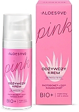 Pflegende Gesichtscreme für die Nacht - Aloesove Pink Nourishing Face Cream  — Bild N3
