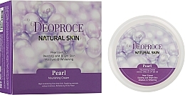 Pflegende Creme mit Perlenextrakt  - Deoproce Natural Skin Pearl Nourishing Cream  — Bild N1