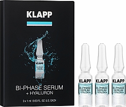 Düfte, Parfümerie und Kosmetik Zweiphasiges Gesichtsserum mit Hyaluronsäure - Klapp Bi-Phase Serum Hyaluron