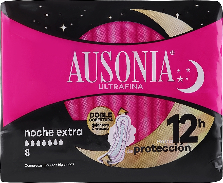 Binden für die Nacht , 8 St. - Ausonia Night Ultrafina — Bild N1