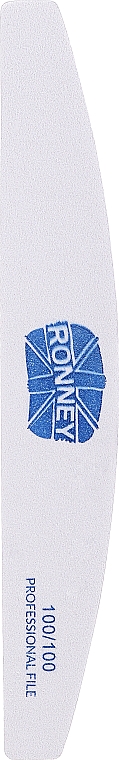Nagelfeile Halbmond 100/100 weiß - Ronney Professional — Bild N1