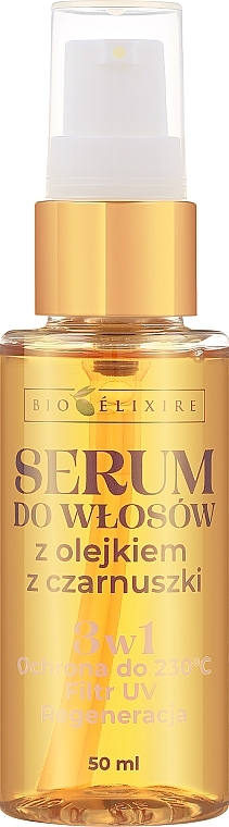 Haarserum mit Schwarzkümmelöl 3-in-1 - Bioelixire — Bild N1