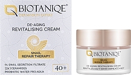 Revitalisierende feuchtigkeitsspendende Gesichtscreme mit Schneckenschleim - Biotaniqe BioActive De-Aging Revitalising Cream 40+ — Bild N2