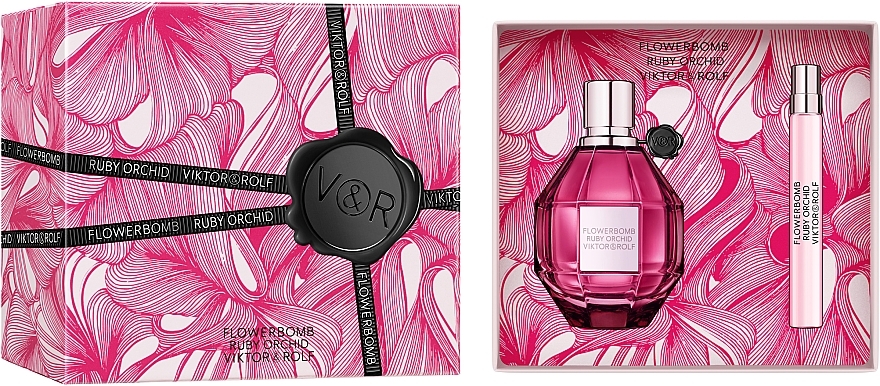 Duftset (Eau de Parfum 100 ml + Eau de Parfum 10 ml) - Viktor & Rolf Flowerbomb Ruby Orchid  — Bild N2