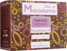 Düfte, Parfümerie und Kosmetik Feuchtigkeitsampullen für das Haar mit Macadamiaöl - Kleral System Olio Di Macadamia Hydrating Ampoules