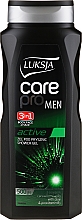 Düfte, Parfümerie und Kosmetik 3in1 Duschgel und Shampoo mit Aloe Vera und Provitamin B5 - Luksja Care Pro Men 3in1 Active Shower Gel