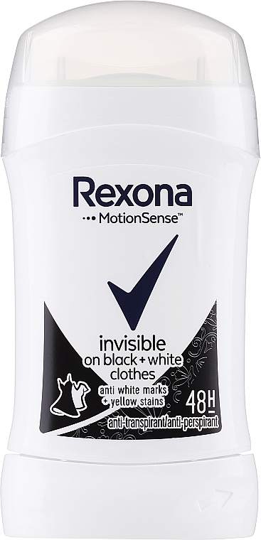 Deostick Antitranspirant - Rexona MotionSense Invisible Black+White Anti-Perspirant