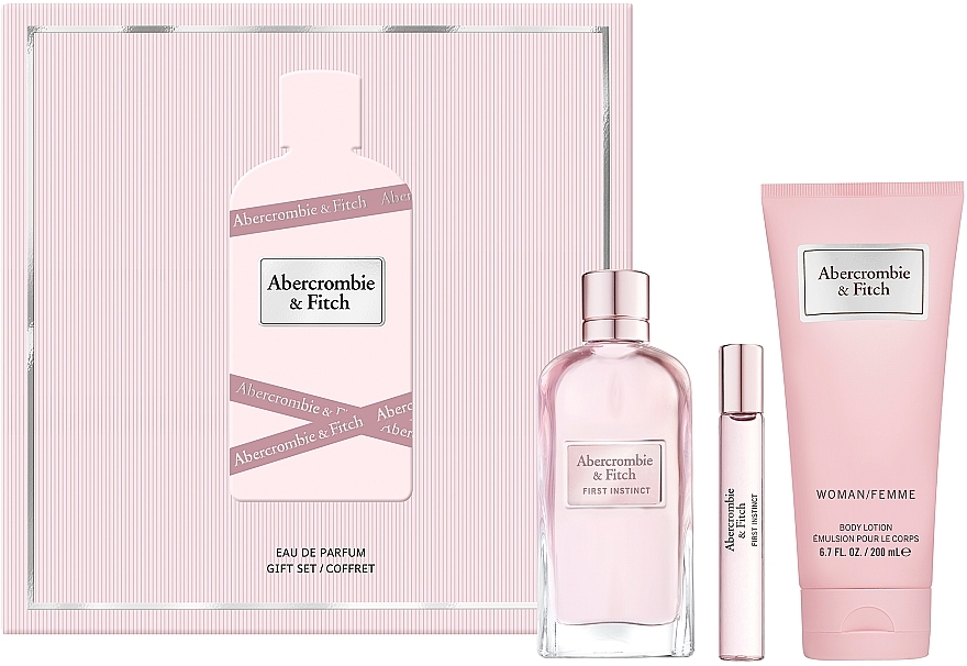 Abercrombie & Fitch First Instinct - Set (Eau de Parfum/100 ml + Eau de Parfum/15 ml + Körperlotion/200 ml) — Bild N2