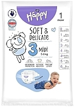 Babywindeln 5-9 kg Größe 3 Midi 1 St. - Bella Baby Happy Soft & Delicate  — Bild N2
