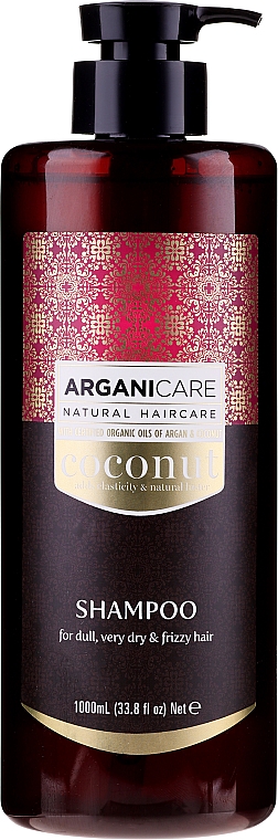 Shampoo mit Kokosnuss- und Arganöl - Arganicare Coconut Shampoo For Dull, Very Dry & Frizzy Hair — Bild N3