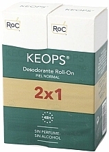 Düfte, Parfümerie und Kosmetik Körperpflegeset - RoC Keops Roll-On Deodorant (Deo Roll-on 2x30ml) 