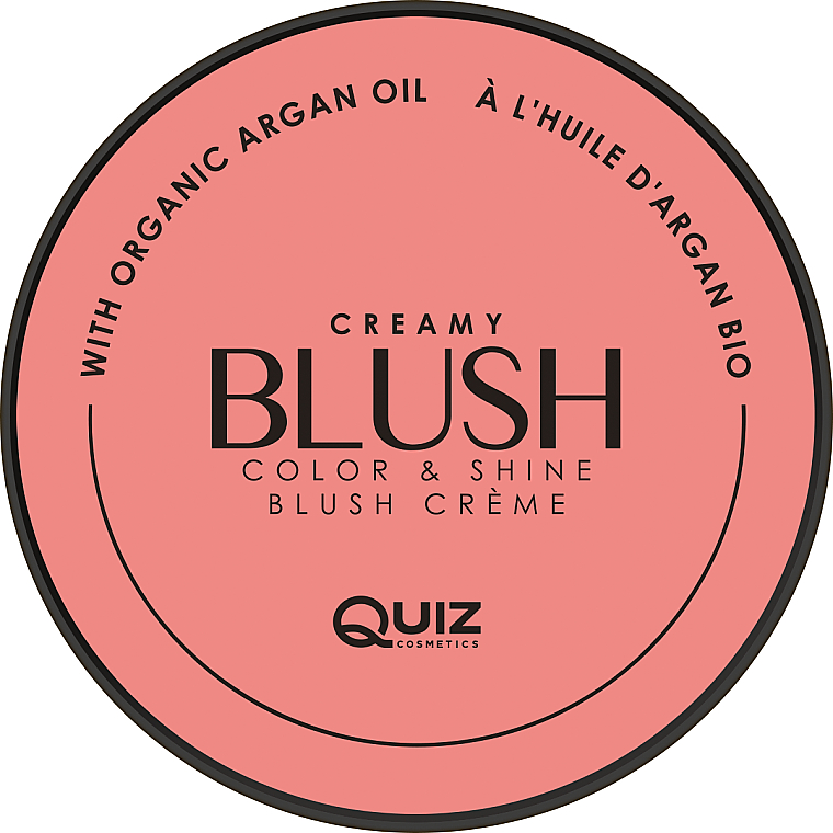 Cremefarbenes Rouge - Quiz Cosmetics Creamy Blush Compact Powder — Bild N1