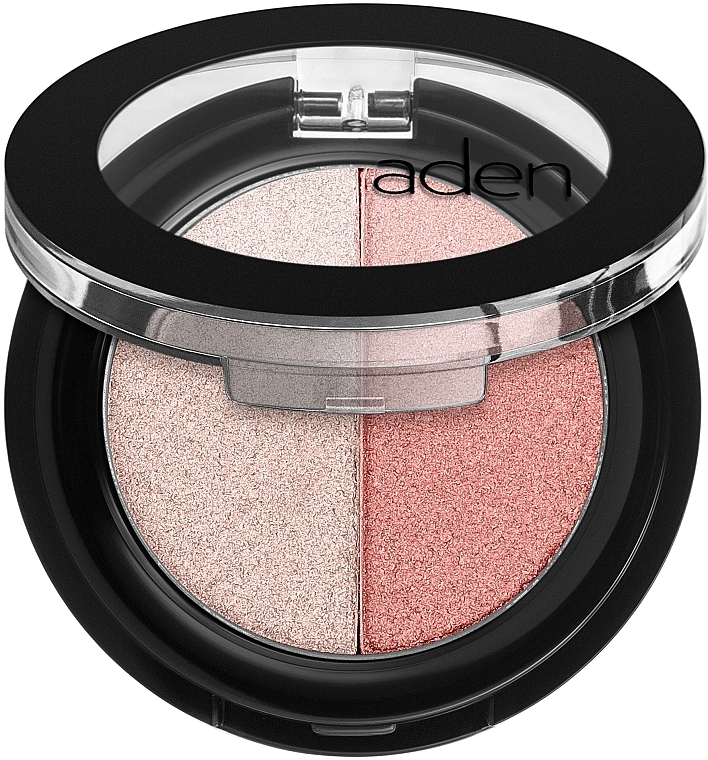 Lidschatten - Aden Cosmetics Shine Eyeshadow Powder Duo — Bild N1