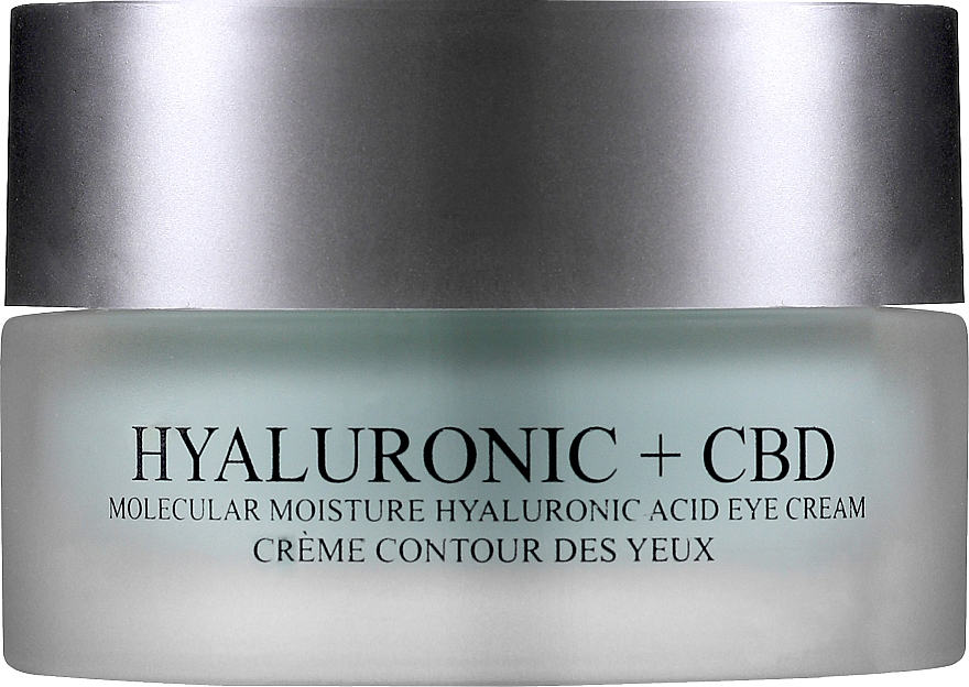 Intensiv feuchtigkeitsspendende Augenkonturcreme mit Hyaluronsäure, Vitamin C, Ginsengextrakt, Ringelblume und Arganöl - London Botanical Laboratories Hyaluronic acid+CBD Molecular Moisture Surge Eye Cream — Bild N1