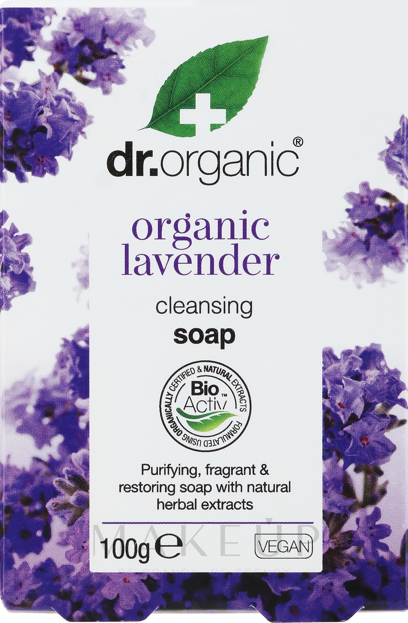 Seife mit Lavendelextrakt - Dr. Organic Bioactive Skincare Organic Lavender Soap — Bild 100 g