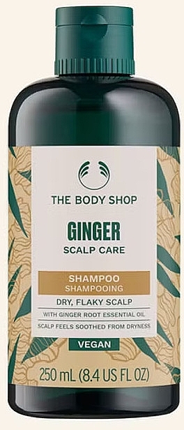 Anti-Schuppen Shampoo mit Ingwer- und Seidenproteinen für trockene und schuppige Kopfhaut - The Body Shop Ginger Shampoo Anti-Dandruff Vegan — Bild N2