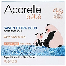 Babyseife mit Olivenöl und Sheabutter - Acorelle Baby Soap Extra Soft — Bild N1