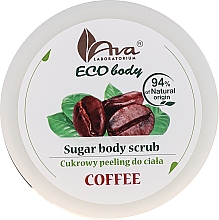 Düfte, Parfümerie und Kosmetik Zuckerpeeling für den Körper mit Kaffee - Ava Laboratorium Eco Body Natural Sugar Scrub Coffee