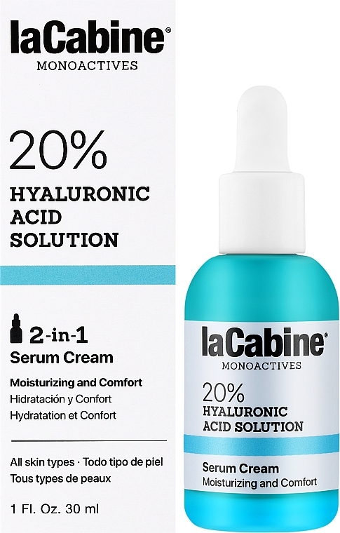 Gesichtsserum-Creme - La Cabine Monoactives 20% Hyaluronic Serum Cream — Bild N2
