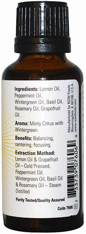 Ätherische Ölmischung für bessere Konzentratrion - Now Foods Essential Oils Mental Focus — Bild N2