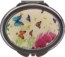 Kosmetischer Taschenspiegel Schmetterlinge und Orchidee 85451 - Top Choice — Bild N1