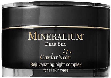 Verjüngender Nachtkomplex für das Gesicht mit schwarzem Kaviar - Mineralium Caviar Noir Rejuvenating Night Complex — Bild N1